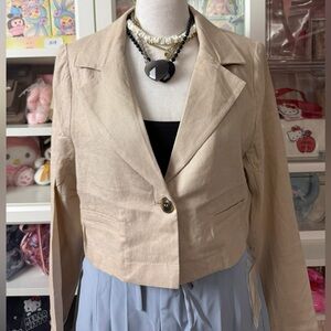 Beige Women's Blazer